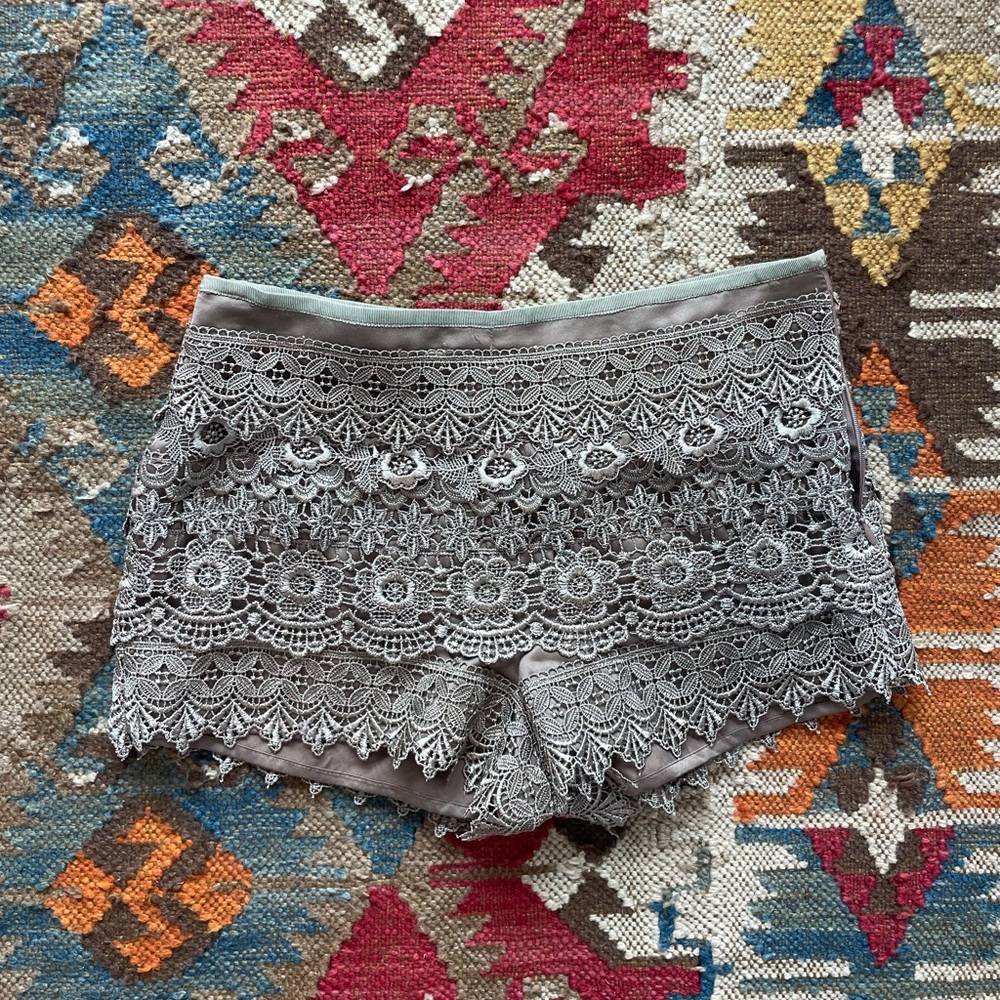 Mini lace shorts